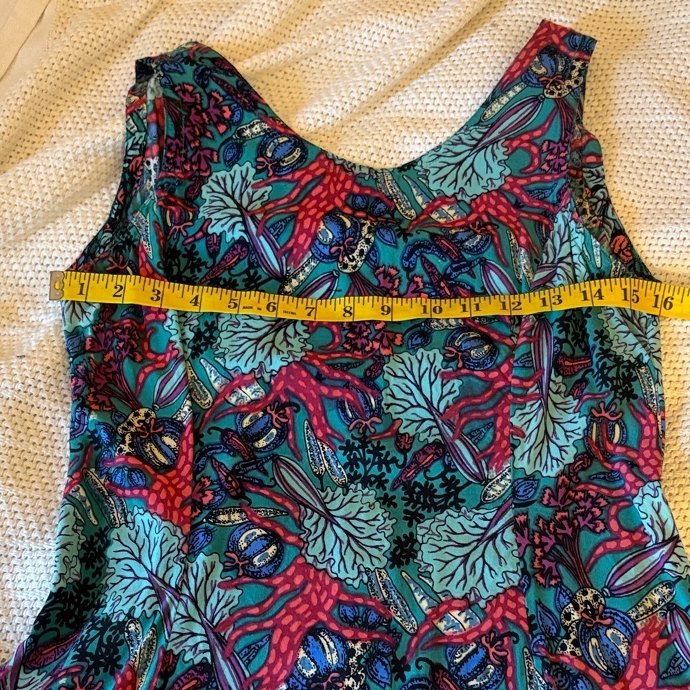 Vintage Rainbow-Jo Floral Midi Dress - Multicolor